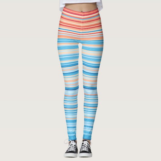 Climate Stripes Germany 1881-2018 Leggings