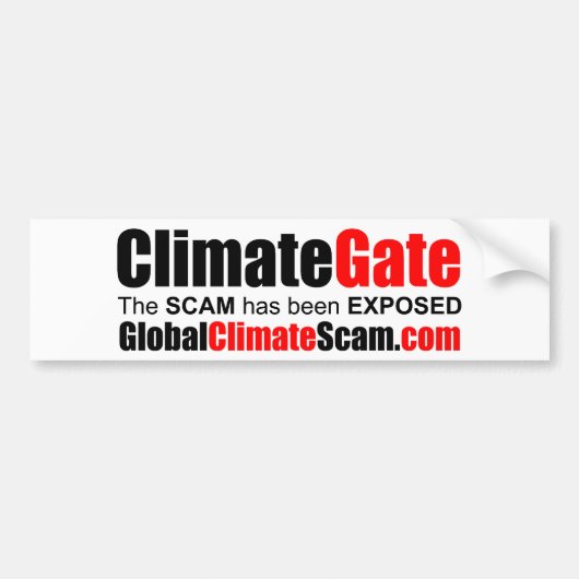 ClimateGate Bumpersticker (Voorkant)
