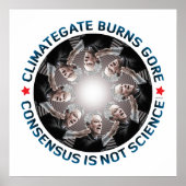 Climategate Burns Gore Poster (Voorkant)