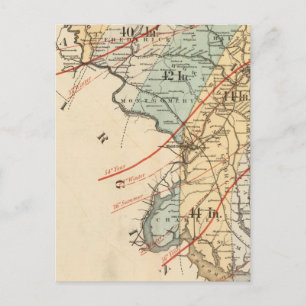 Climatologische kaart van de staat Maryland