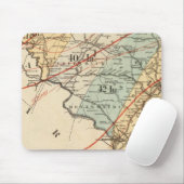 Climatologische kaart van de staat Maryland Muismat (Met muis)