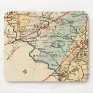 Climatologische kaart van de staat Maryland Muismat
