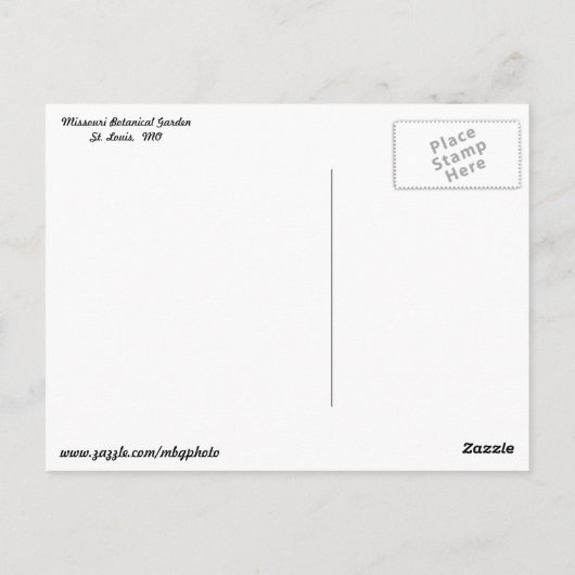 Climatron Briefkaart (Achterkant)