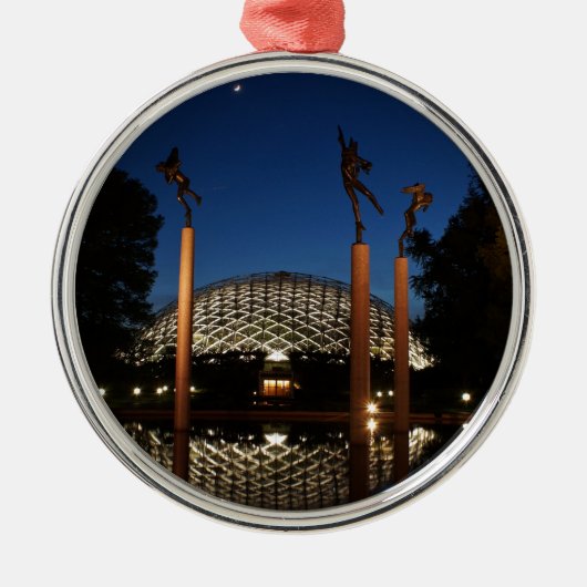 Climatron in Missouri Botanical Garden Metalen Ornament (Voorkant)