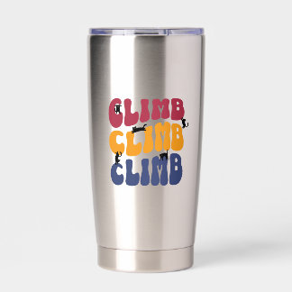 Climb Cats Vintage Color Edition Geïsoleerde Drinkbeker