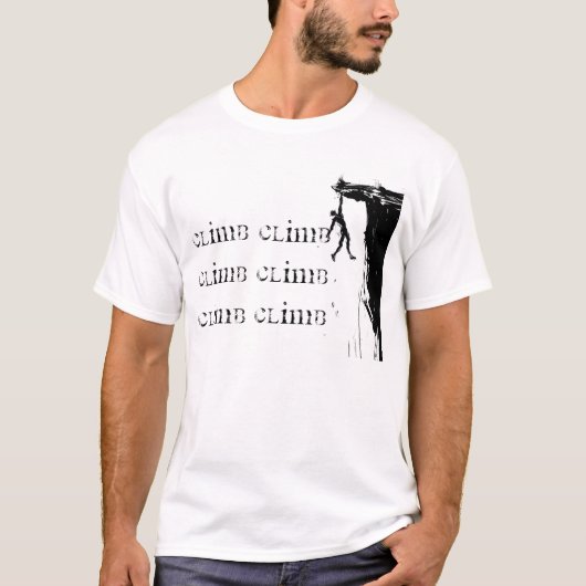 Climb Climb Climb Climb Climb T-shirt (Voorkant)