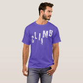 CLIMB CLIMB Rock-rottenbeklimming T-shirt (Voorkant volledig)
