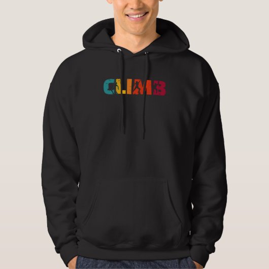 Climb Climber Sport Climbing Bouldering Hoodie (Voorkant)