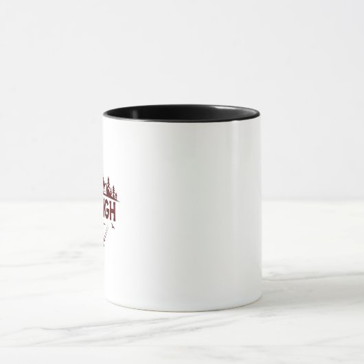 Climb High Mountain Mug – Hand-Drawn Motivational Mok (Midden)