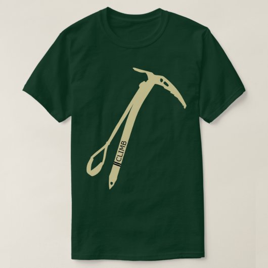 Climb Ice Axe T-shirt (Design voorkant)
