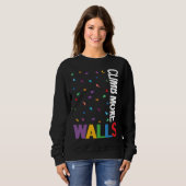 Climb More Walls Climbing Wall Bouldering Climber Trui (Voorkant volledig)