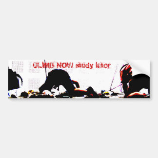CLIMB NOW-studie later Bumpersticker