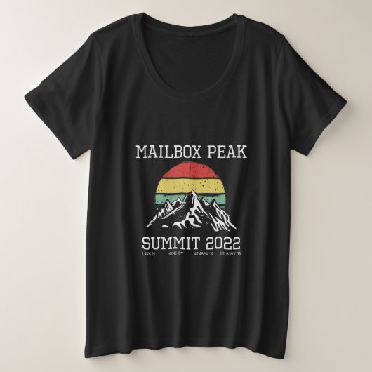 Climbed Mailbox Peak Summit 2022 Hike Washington S Grote Maat T-shirt (Design voorkant)