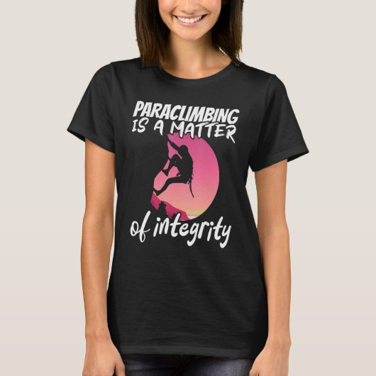 Climber Rock Climbing Matter of integrity Boulderi T-shirt (Voorkant)