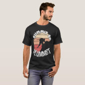 Climber Rock Climbing Summit or Plummet Bouldering T-shirt (Voorkant volledig)