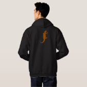 Climbing Bearded Dragon Hoodie (Achterkant volledig)