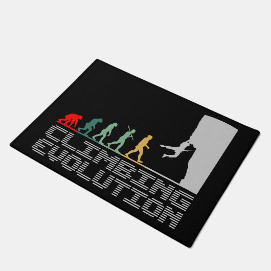 Climbing Evolution Funny Retro for Climber Deurmat (Schuin)