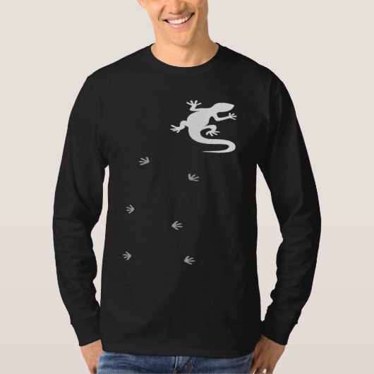 Climbing Gecko Crested Gecko Reptile Lizard Pet T-shirt (Voorkant)