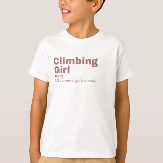 Climbing Girl - Climbing T-shirt (Voorkant)