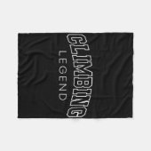 Climbing Legend Funny Athletic Lettering Climber C Fleece Deken (Voorkant (Horizontaal))