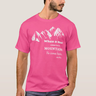 Climbing Mountain Rock Climber For Men T-shirt