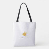 Climbing Plant Totem Tote Bag with Sunny Pun Back (Achterkant)