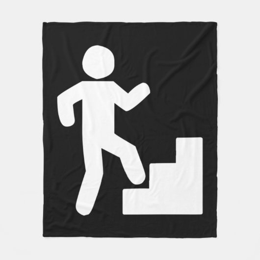 Climbing Stairs Tribute Workout Fleece Deken (Voorkant)