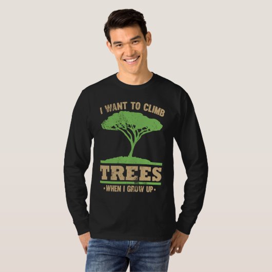 Climbing Tree Surgeons Aspirations Graphic T-shirt (Voorkant volledig)