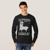 Climbing You Say Alpaca My Harness Rock Climbing T-shirt (Voorkant volledig)