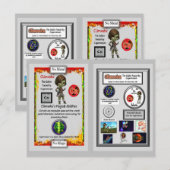 Climvohx Presents Copernicium Trading Card Briefkaart (Voorkant / Achterkant)