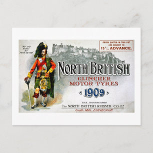 Clincher Motor Tires1909 -  reclame Briefkaart