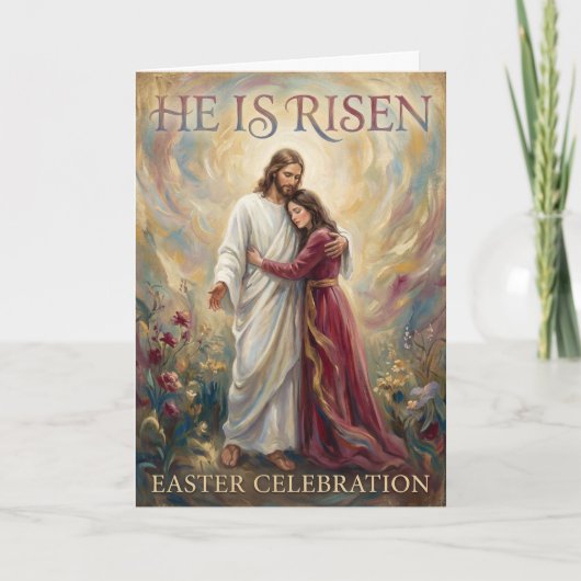 Clinging to the Risen One Easter Card Kaart (Voorkant)