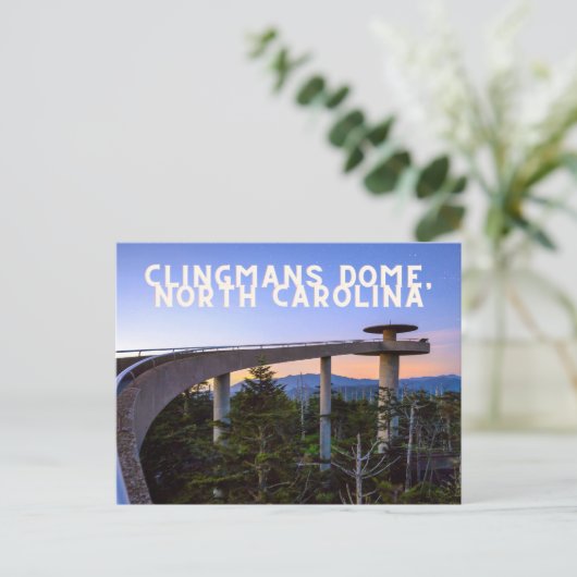 Clingmans Dome, Briefkaart North Carolina (Staand voorkant)