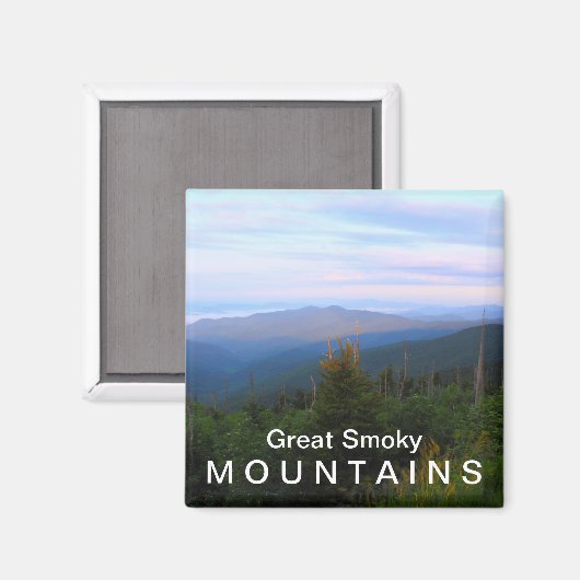 Clingmans Dome Overlook - Great Smoky Mountains Magneet (Voorkant / Achterkant)