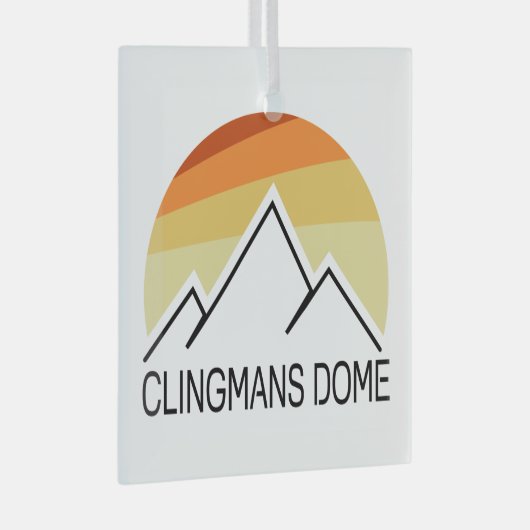 Clingmans Dome Retro Glas Ornament (Voorkant Rechts)