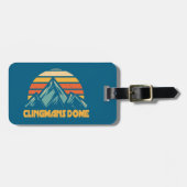 Clingmans Dome Retro Turquoise Bagagelabel (Voorkant horizontaal)