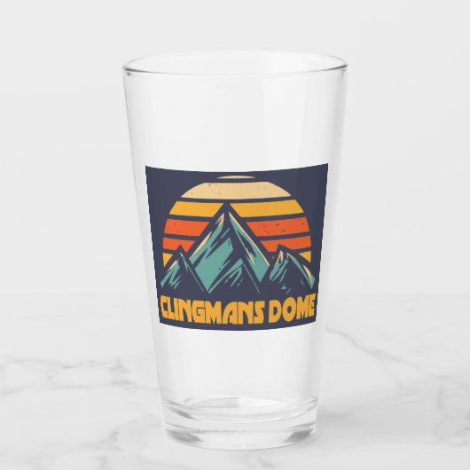 Clingmans Dome Retro Turquoise Glas (Voorkant)