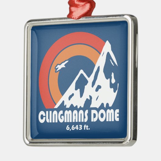 Clingmans Dome Sun Eagle Metalen Ornament (Links)