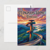 Clingmans Dome Tennessee Briefkaart (Voorkant / Achterkant)