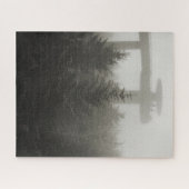 Clingmans-koepel in de mist - GSMNP - 16x20 Legpuzzel (Horizontaal)