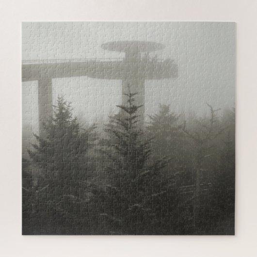 Clingmans-koepel in de mist - GSMNP - 20x20 Legpuzzel (Verticaal)