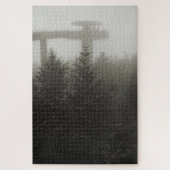Clingmans-koepel in de mist - GSMNP - 20x30 Legpuzzel (Verticaal)