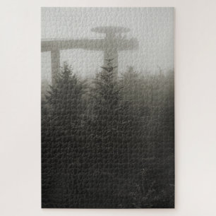 Clingmans-koepel in de mist - GSMNP - 20x30 Legpuzzel