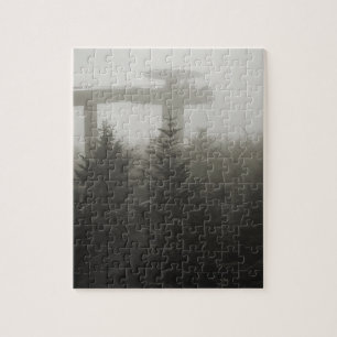 Clingmans-koepel in de mist - GSMNP - 8x10 Legpuzzel