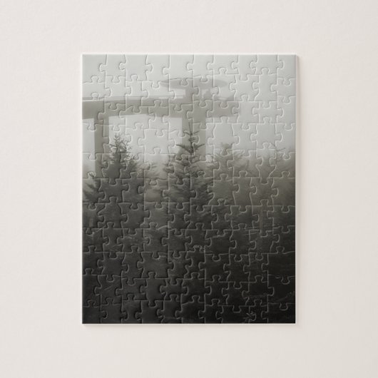 Clingmans-koepel in de mist - GSMNP - 8x10 Legpuzzel (Verticaal)