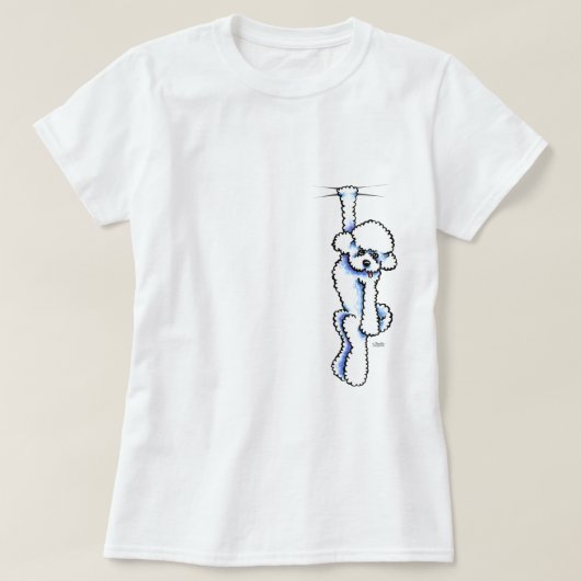 Clingy Bichon Frise T-Shirt (Design voorkant)