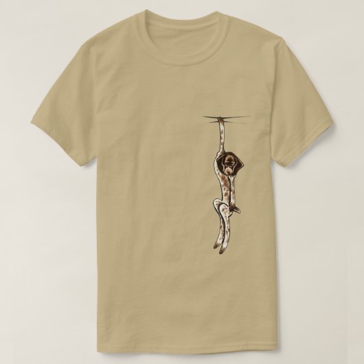 Clingy German Shorthaired Pointer T-shirt (Design voorkant)