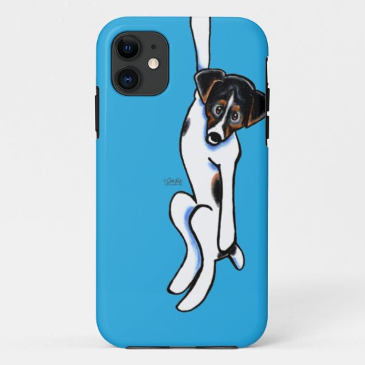 Clingy Jack Russell Off-Leash Art™ Case-Mate iPhone Case (Achterkant)