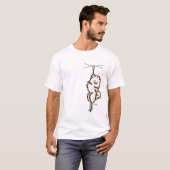 Clingy White Pomeranian T-Shirt (Voorkant volledig)