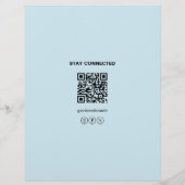 Clinic Doctor Healthcare Custom Logo Light Blue Flyer (Achterkant)